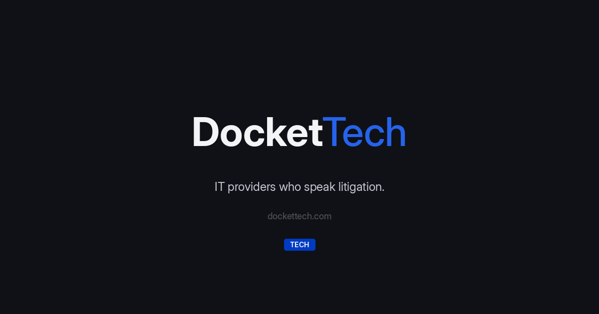 Find Legal IT Consultants Near You (2026) | DocketTech